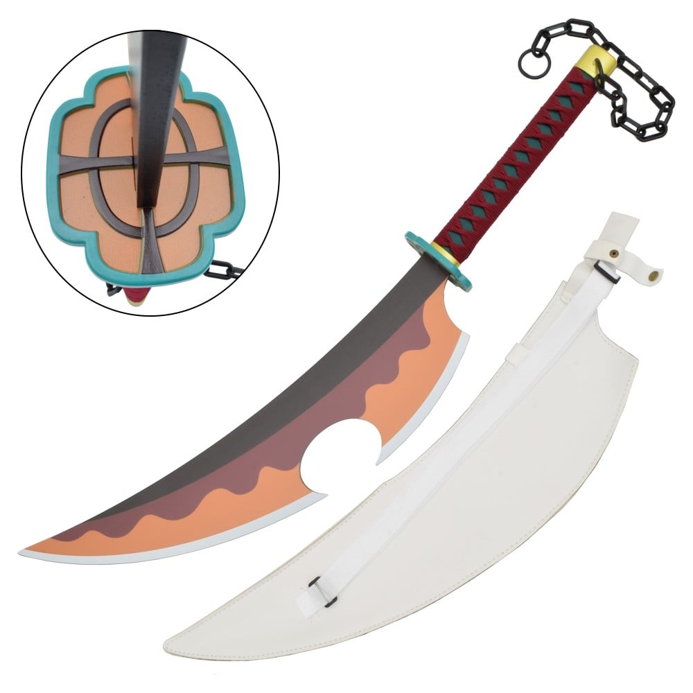 Spada ornamentale di Tengen Uzui da Demon Slayer in bamboo