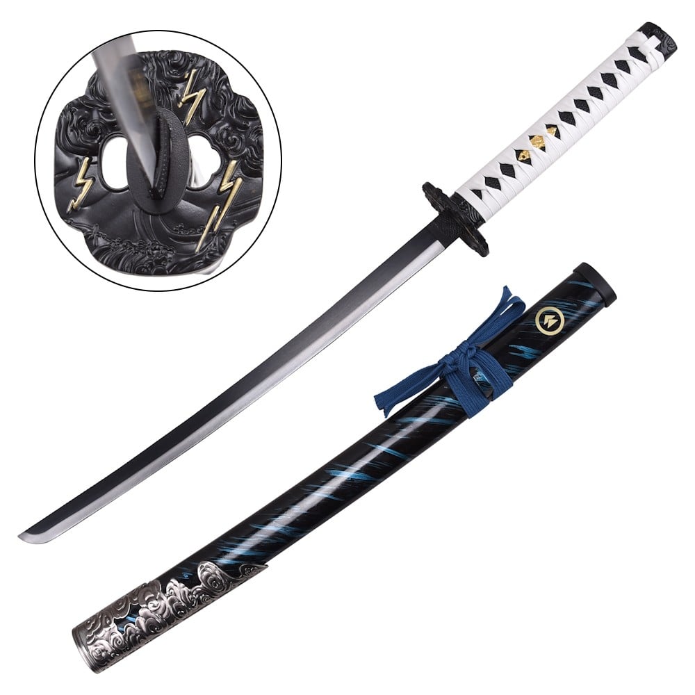 Mini Katana ornamentale ispirata alla Katana Blu Sakai di Jin