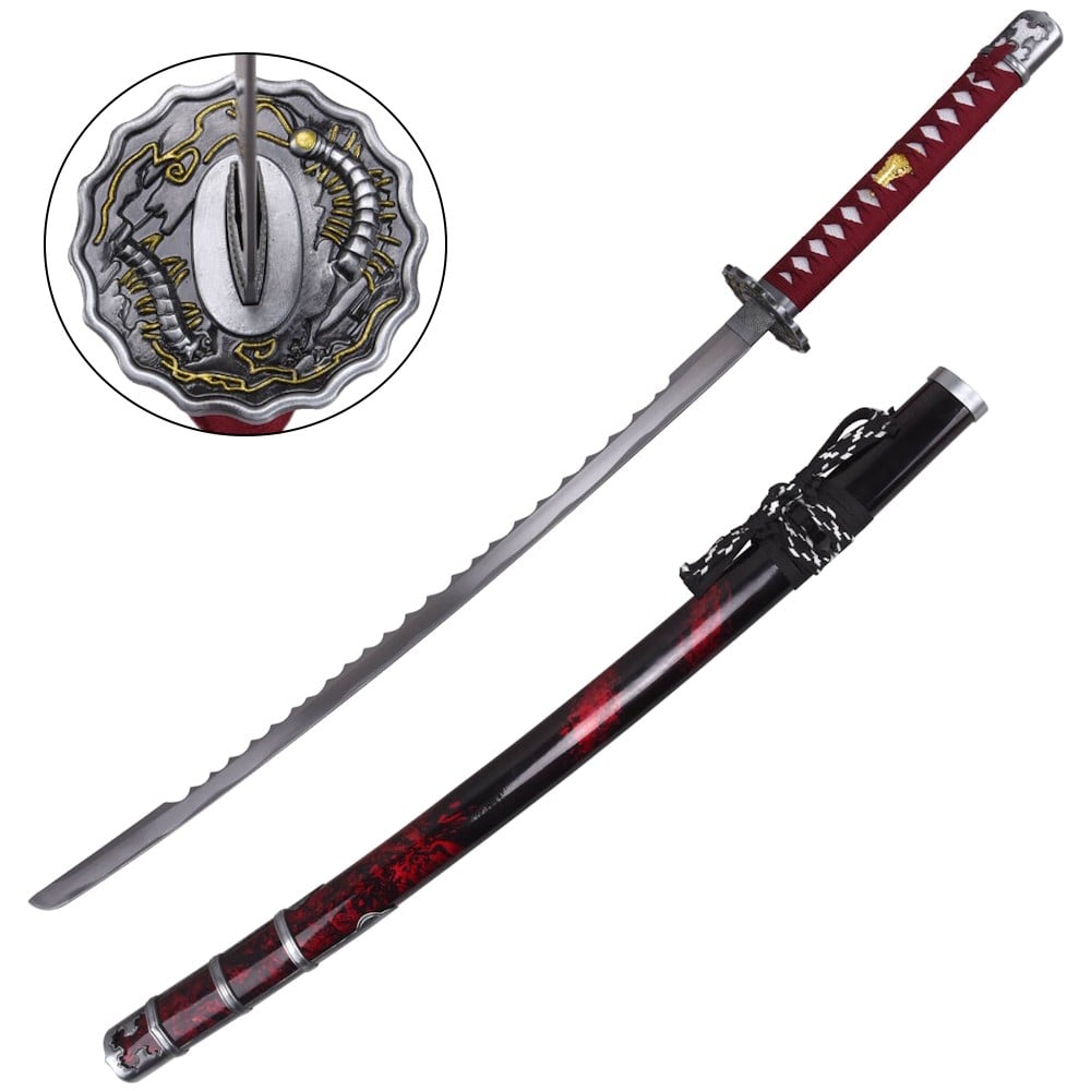 Katana ornamentale ispirata alla Bloodshade di Naoe (Assassin's Creed: Shadows)