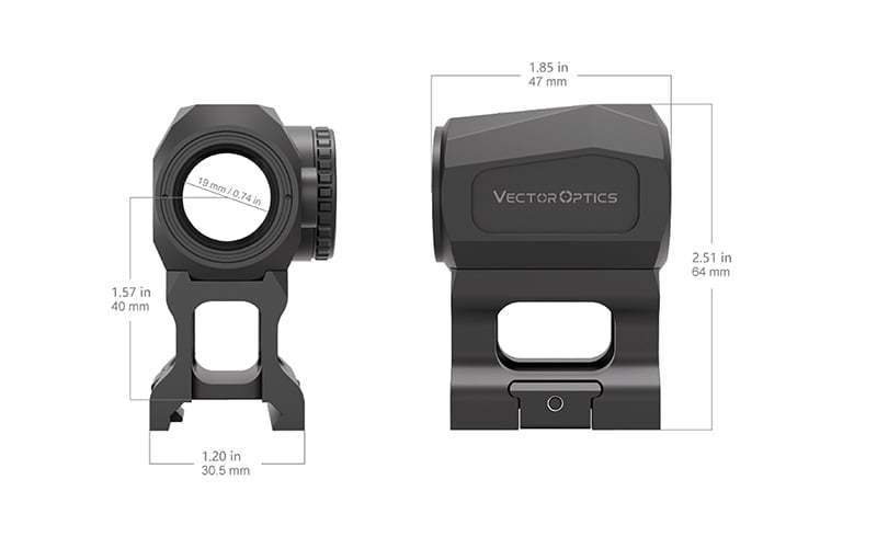 Red dot Scrapper 1x20 Micro di VECTOR OPTICS