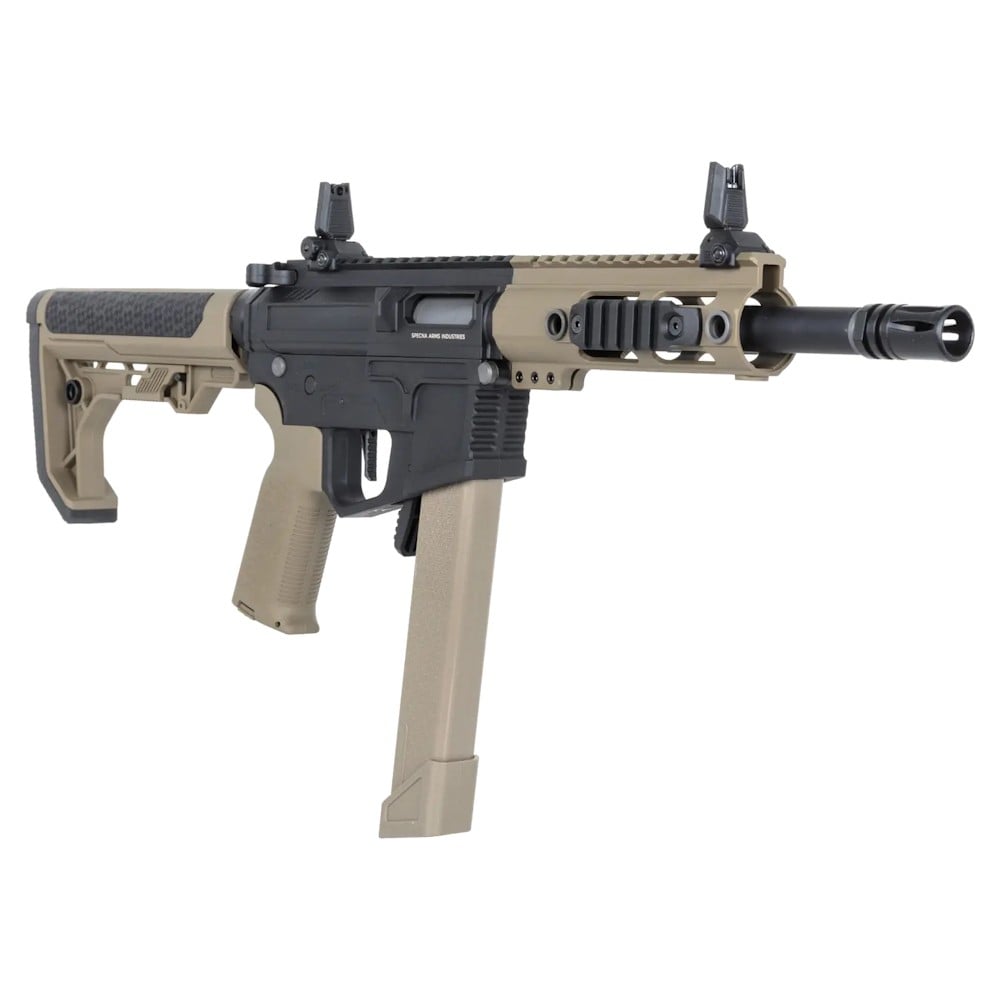 Fucile elettrico SA-FX01 Flex Light Ops Stock HAL ETU Gen.2 Half-Tan di SPECNA ARMS