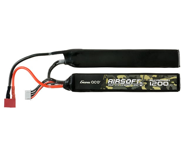 Batteria LiPo Airsoft 11.1V 1200mAh 25C T-Plug di GENS ACE