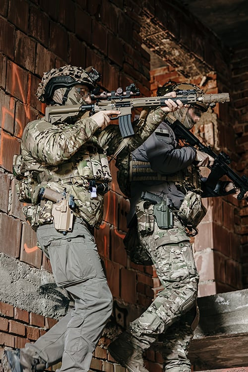 Fucile softair M4/AR-15 Knight's Armament DSG Tan di WELL PRO