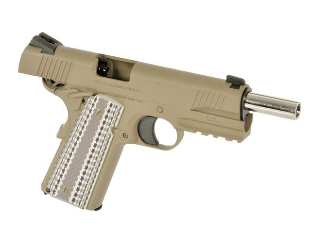 Replica Colt M45A1 Combat Unit GBB Tan di EMG