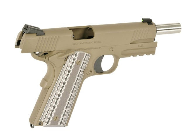 Replica Colt M45A1 Combat Unit GBB Tan di EMG
