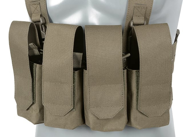 Chest Rig Laser-Cut con tasche AR/AK Ranger Green di 8FIELDS