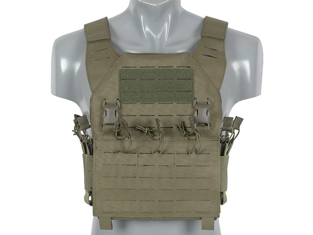 Plate Carrier Recon Laser-Cut Buckle Up con porta caricatori AR15/AK Ranger Green di 8FIELDS