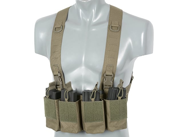 Chest Rig Laser-Cut con tasche AR/AK Ranger Green di 8FIELDS