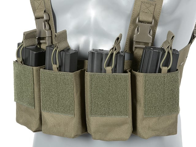 Chest Rig Laser-Cut con tasche AR/AK Ranger Green di 8FIELDS
