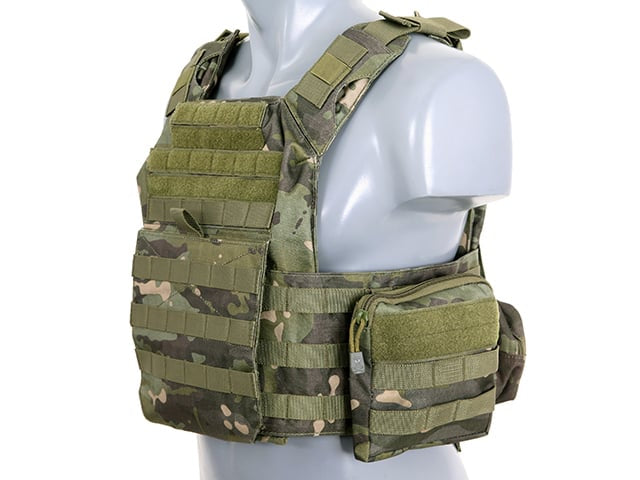 Tasca utility con cerniera MOLLE Ranger Green di 8FIELDS