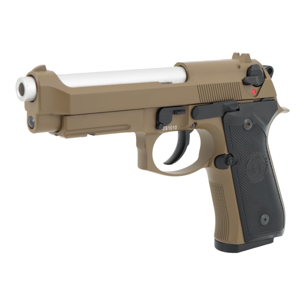 Pistola a Gas Scarrellante in Metallo Tan di SNOW WOLF