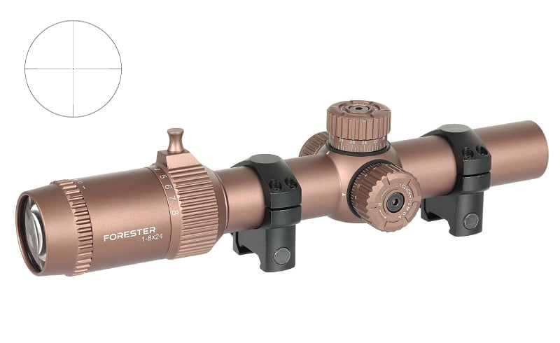Ottica da fucile Forester 1-8x24 SFP LPVO FDE di VECTOR OPTICS
