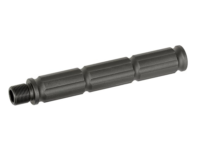 Estensione canna esterna 116 mm alettata 14 mm CCW di SLONG AIRSOFT