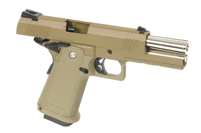 Pistola replica HI-CAPA GBB Tan di GOLDEN EAGLE