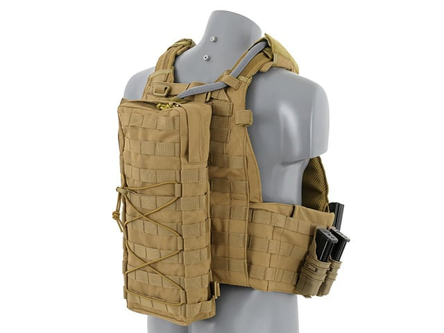 Porta idratazione tattico MOLLE con cinghie - coyote di 8FIELDS