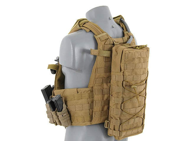 Porta idratazione tattico MOLLE con cinghie - coyote di 8FIELDS