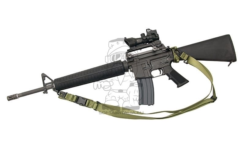 Cinghia per fucile in cotone verde oliva per MP5/G3/M4 di 8FIELDS