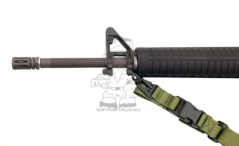 Cinghia per fucile in cotone verde oliva per MP5/G3/M4 di 8FIELDS