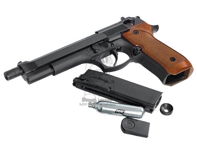 Pistola a CO2 M92L nera di WE
