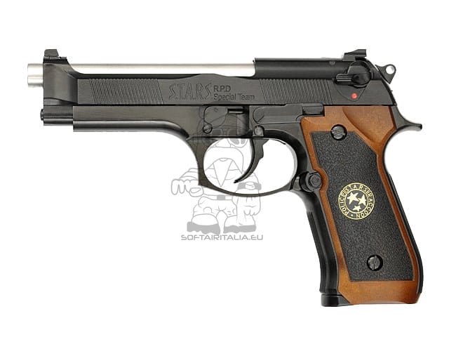 Replica pistola M9 Samurai Edge Biohazard nera di WE