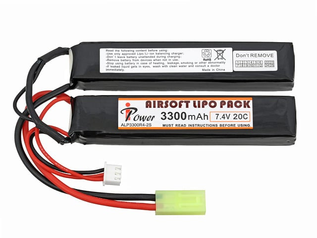 Batteria Li-Po 3300mAh 7,4V 20C con connettore mini Tamiya di IPOWER