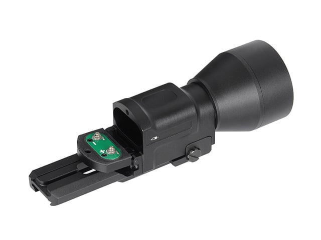 Torcia tattica LED russa K-2U nera di WADSN