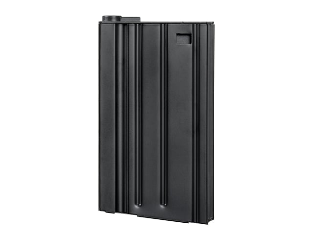 Caricatore Mid-Cap in acciaio da 120 colpi per SR25/AR10 nero di E&C