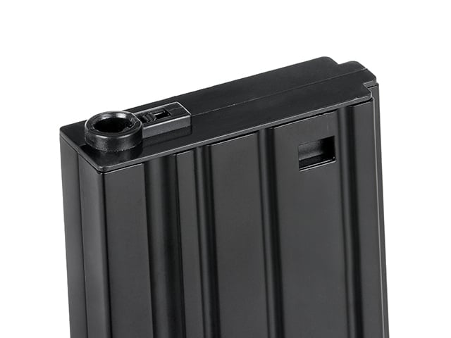 Caricatore Mid-Cap in acciaio da 120 colpi per SR25/AR10 nero di E&C