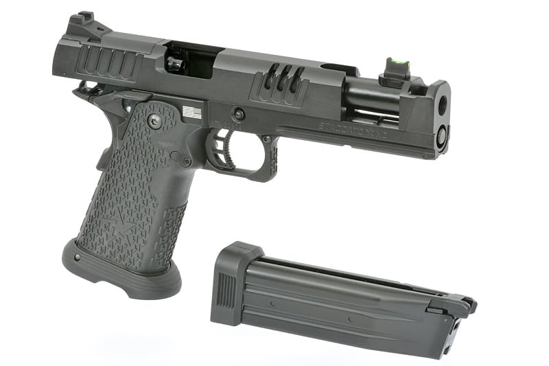 Pistola Staccato 2011 XC licenziata EMG nera di 6MMPROSHOP