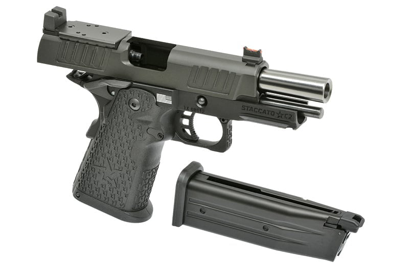 Replica pistola STACCATO 2011 C2 nera di 6MMPROSHOP