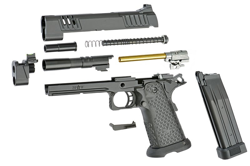 Pistola Staccato 2011 XC licenziata EMG nera di 6MMPROSHOP