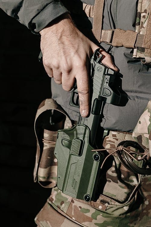 Fondina Per-Fit per oltre 80 modelli di pistola - Oliva di AMOMAX