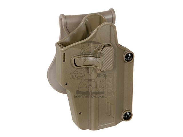 Fondina Per-Fit universale per oltre 80 modelli di pistola Tan di AMOMAX