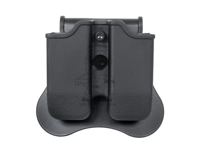 Tasca doppia per caricatori G17/G19/ACP nera di AMOMAX
