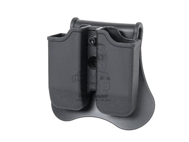 Tasca doppia per caricatori G17/G19/ACP nera di AMOMAX