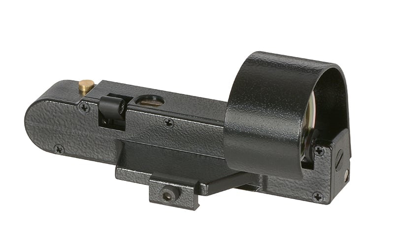Replica mirino red dot tipo OKP-7 con attacco per slitta superiore di JJ AIRSOFT