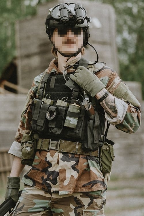 Gilet tattico Delta nero di 8FIELDS