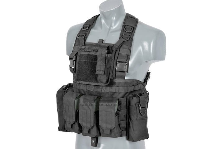 Imbracatura pettorale Force Recon nera di 8FIELDS