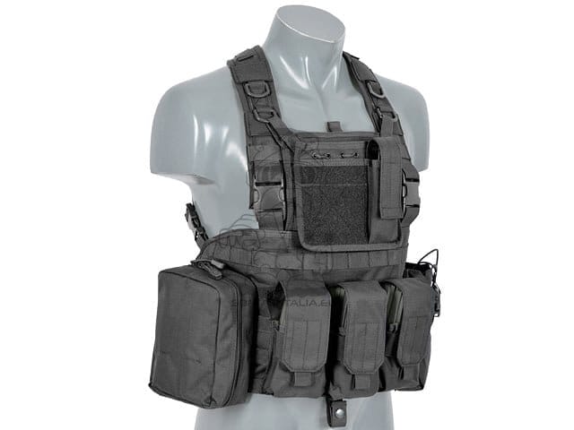 Imbracatura pettorale Force Recon nera di 8FIELDS