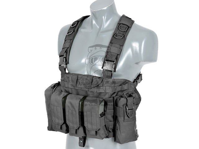 Imbracatura pettorale Force Recon nera di 8FIELDS