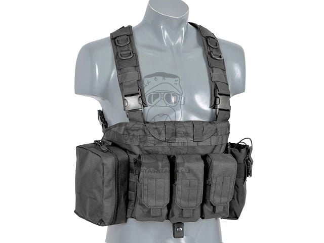 Imbracatura pettorale Force Recon nera di 8FIELDS