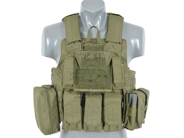 Gilet tattico modulare da combattimento verde oliva di 8FIELDS