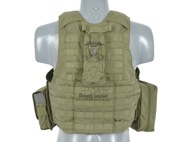 Gilet tattico modulare da combattimento verde oliva di 8FIELDS