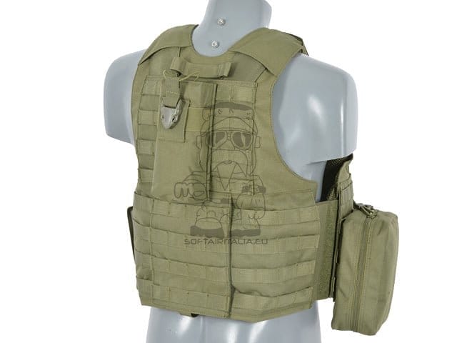 Gilet tattico modulare da combattimento verde oliva di 8FIELDS