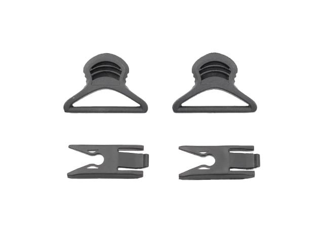 Set clip girevoli per occhiali da 36mm per elmetto con rail nero di FMA