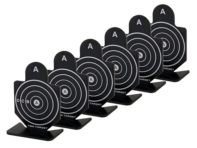 Bersagli metallici per tiro 42x60 mm Mod.A neri di FMA