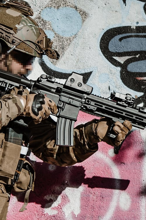 Impugnatura verticale corta per paramano MLOCK nera di ELEMENT