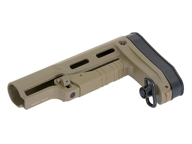 Calcio sottile RS2 per serie AR-15/M4 colore Dark Earth di APS