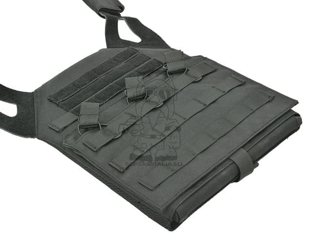 Gilet tattico Jump Plate Carrier con Cummerbund nero di 8FIELDS