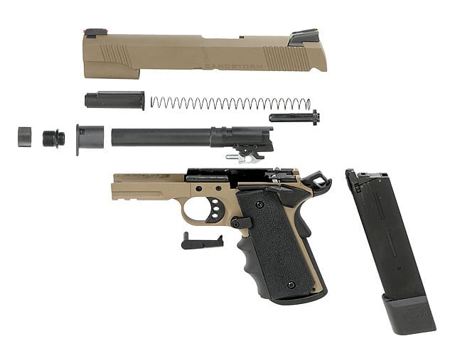 Pistola a gas 1911 R32 Sandstorm grigio scuro di ARMY ARMAMENT